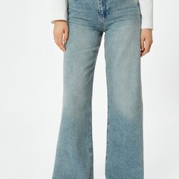 Koton Women Straight Fit Low Distress Light Fade Jeans-image-44