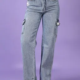 V-Mart Women Cotton Low Distress Light Fade Jeans-image-23