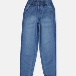 Gini and Jony Girls Blue Low Distress Light Fade Jeans-image-64