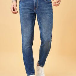 SF JEANS by Pantaloons Men Slim Fit Low Distress Light Fade Jeans-image-98