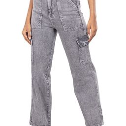BELLE ALLE DENIM Women Straight Fit High-Rise Heavy Fade Jeans-image-82