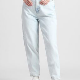 ONLY Women High-Rise Heavy Fade Cotton Jeans-image-48