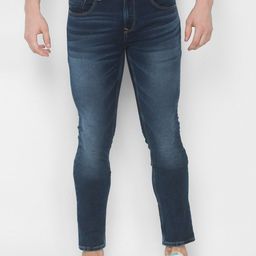 SPYKAR Men Blue Skinny Fit Low-Rise Light Fade Jeans-image-66