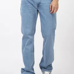 GUESS Men Relaxed Fit High-Rise Light Fade Cotton Jeans-image-96