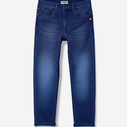BONKIDS Boys Mid-Rise Clean Look Heavy Fade Whiskers and Chevrons  Jeans-image-38