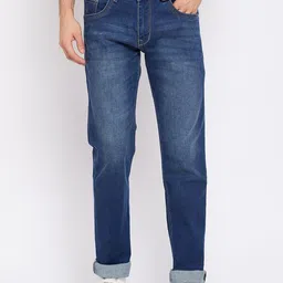 Cantabil Men Blue Light Fade Jeans-image-90