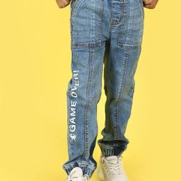 V-Mart Boys Jogger Mid-Rise Medium Shade Heavy Fade Clean Look Jeans-image-95