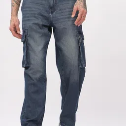 WROGN Men Comfort Mildly Distressed Heavy Fade Jeans-picture-2