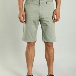 Indian Terrain Men Slim Fit Mid-Rise Pure Cotton Chino Shorts-picture-31