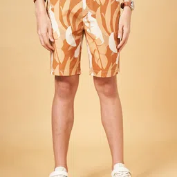 Urban Ranger by pantaloons Men Abstract Printed Slim Fit Pure Cotton Shorts-image-83