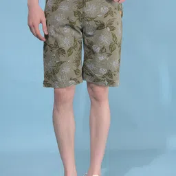 Crimsoune Club Men Camouflage Slim Fit Pure Cotton Shorts-image-14