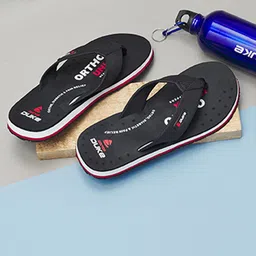 Duke Men Black & White Printed Room Slippers-picture-11