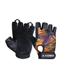 KOBO Women Leather Weight Lifting Fitness Gym Gloves-51