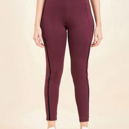Sweet Dreams Burgundy Ankle Length Sports Tights-picture-40
