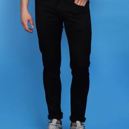 V-Mart Men Mid Rise Slim Fit Clean Look Cotton Jeans-image-103
