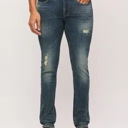 Pepe Jeans Men Tapered Vapour Slim Fit Mildly Distressed Heavy Fade Stretchable Jeans-picture-45
