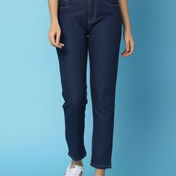 UNLIMITED Women High-Rise Slash Knee Jeans-image-30