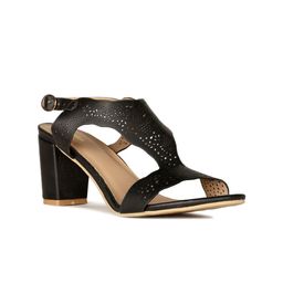 Bata Laser Cuts Block Heel Mules-image-47