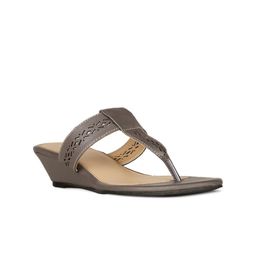 Bata Laser Cuts Open Toe Wedge Heels-image-66