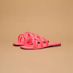 ERIDANI Strappy Open Toe Flats-3