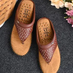 KARADDI Textured Ortho-Ease Anti-Sweat Lightweight With Acupressure Open Toe Flats-image-32