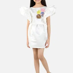 Fairies Forever White Floral Sheath Dress-picture-58