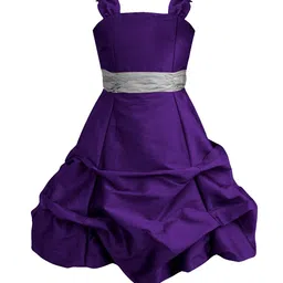 A T U N Girls Purple A-Line Ballroom Gown-38
