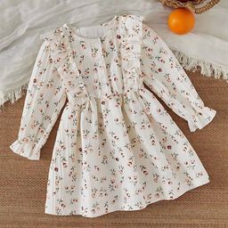 BAESD Floral Printed Pleated Bell Sleeves Fit and Flare Dress-picture-35
