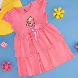 YU by Pantaloons Girls Extended Sleeves A-Line Cotton Dress-picture-43