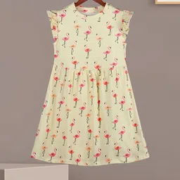 HELLCAT Print Flutter Sleeve A-Line Dress-image-20