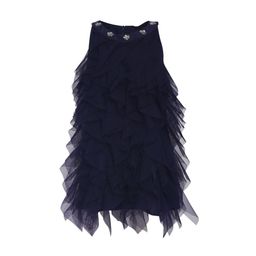 A Little Fable Navy Blue Crepe A-Line Dress-image-53