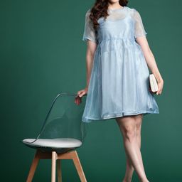 DressBerry Sheer Net A-Line Dress-picture-12