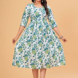 BAESD Floral Print Maternity A-Line Dress-image-97