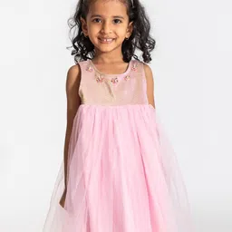 A Little Fable Girls Sleeveless Tulle Fit & Flare Midi Dress-image-29