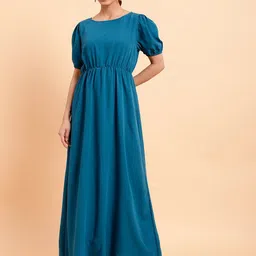 MINT STREET Crepe A-Line Dress-image-25