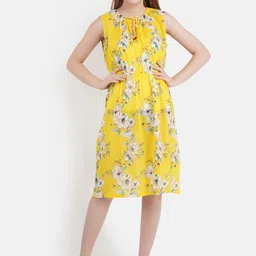 Aditi Wasan Floral Printed A-Line Dress-image-30