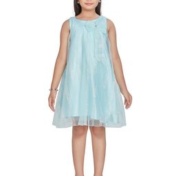 Peppermint Girls Embellished Sequined Sleeveless Net A-Line Dress-image-16