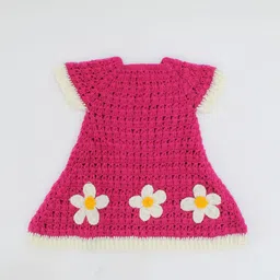 Woonie Girls Pink A-Line Dress-image-99