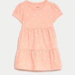 Marks & Spencer Girls Polka Dots Print A-Line Dress-picture-50