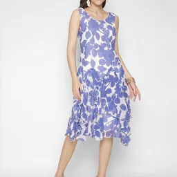250 DESIGNS Floral Printed Ruffles A-Line Dress-picture-29