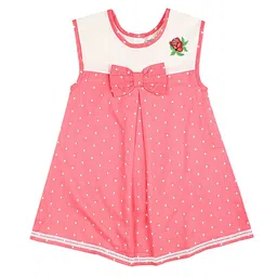BAESD Girls Polka Dot Printed Cotton Dress-image-38