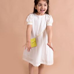 Fairies Forever White Striped A-Line Dress-image-9