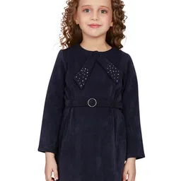 Peppermint Girls Round Neck A-Line Dress-22