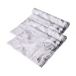 Kuber Industries Set of 2 Grey Printed Anti skid Shelf Liner Organisers-26