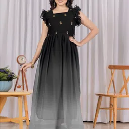 Tilton Women Ombre Embroidered Gown Maxi Dress-image-13