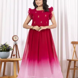 Tilton Women Tie and Dye Embroidered Square Neck Sleeveless Fit & Flare Maxi Dress-image-34