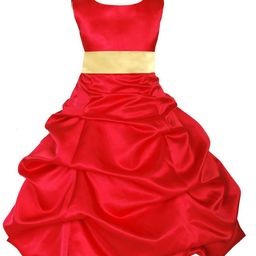 BAESD Girls Satin Fit & Flare Party Dress-picture-18