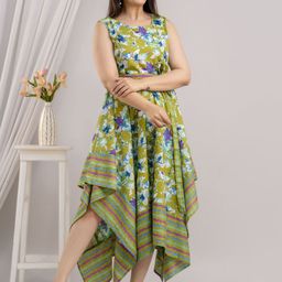 FrionKandy Floral Print Fit & Flare Maxi Dress-picture-34