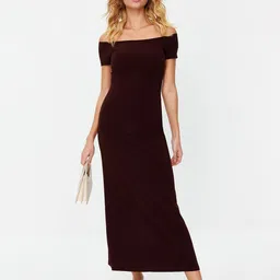 Trendyol Off-Shoulder Maxi Dress-image-14
