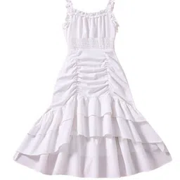 StyleCast Girl White Striped Layered A Line Maxi Dress-image-30